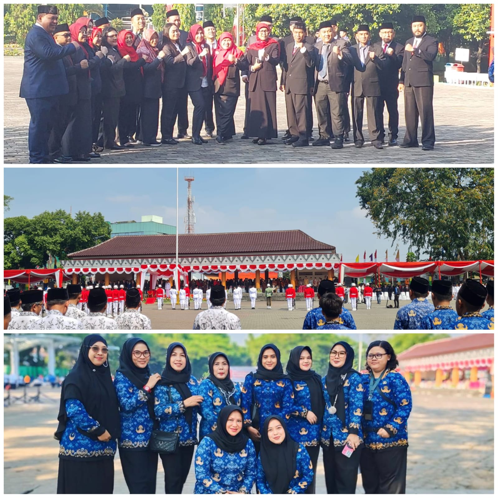 upacara hari ulang tahun (hut) kemerdekaan ke-80 tahun republik indonesia tingkat kota bekasi tahun