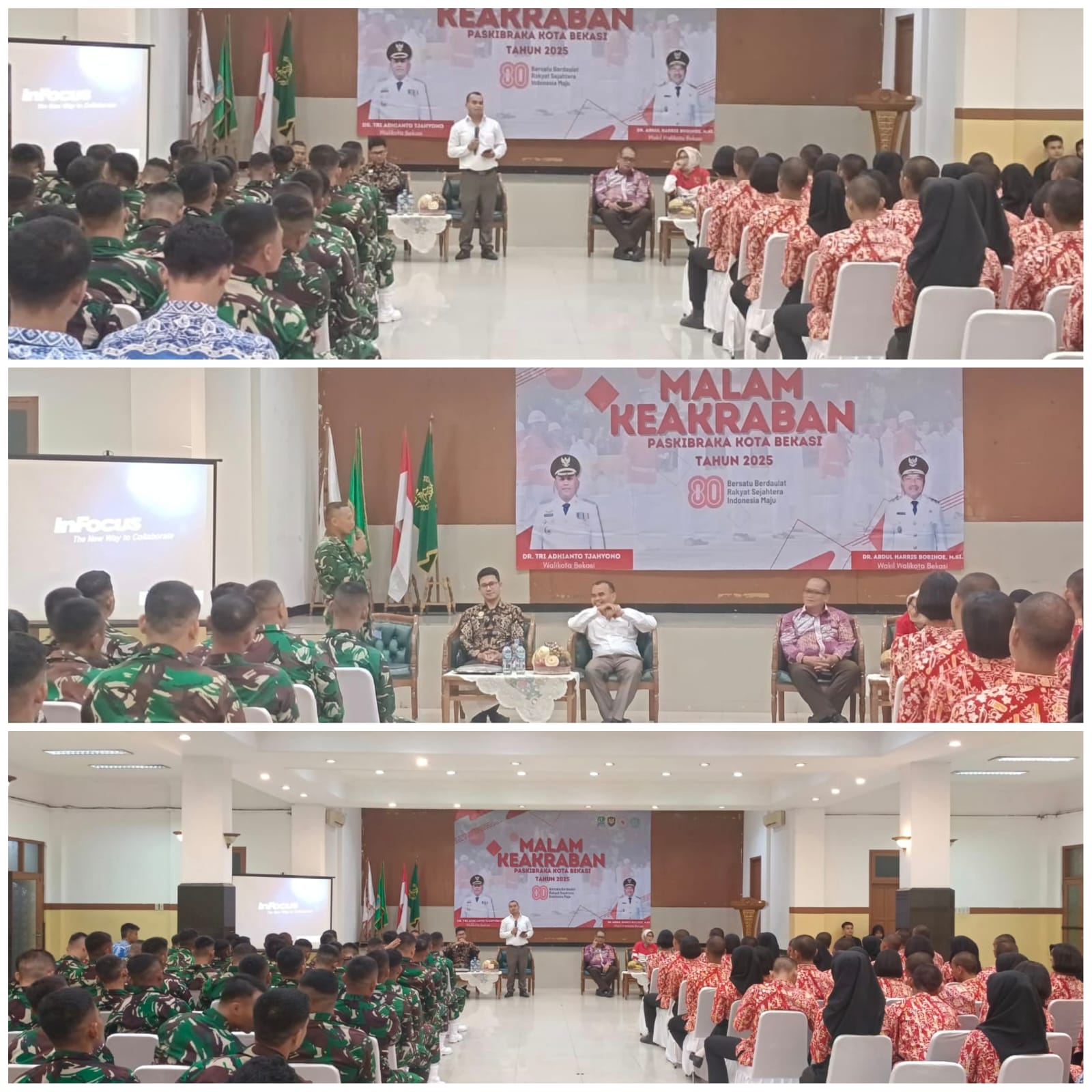 pelaksanaan malam keakraban paskibraka kota bekasi tahun 2025