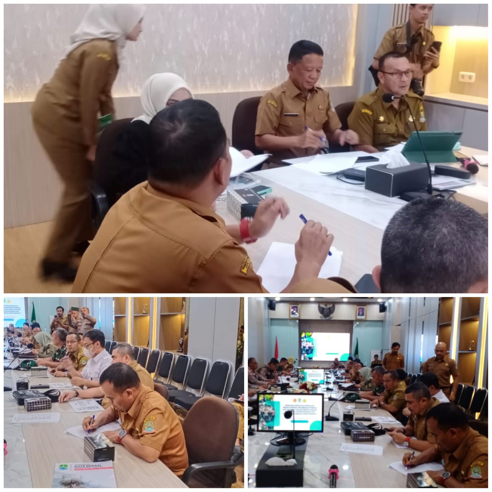rapat pelaksanaan lomba antar babinkamtibmas dan babinsa di kota bekasi dalam rangka menjaga keamana