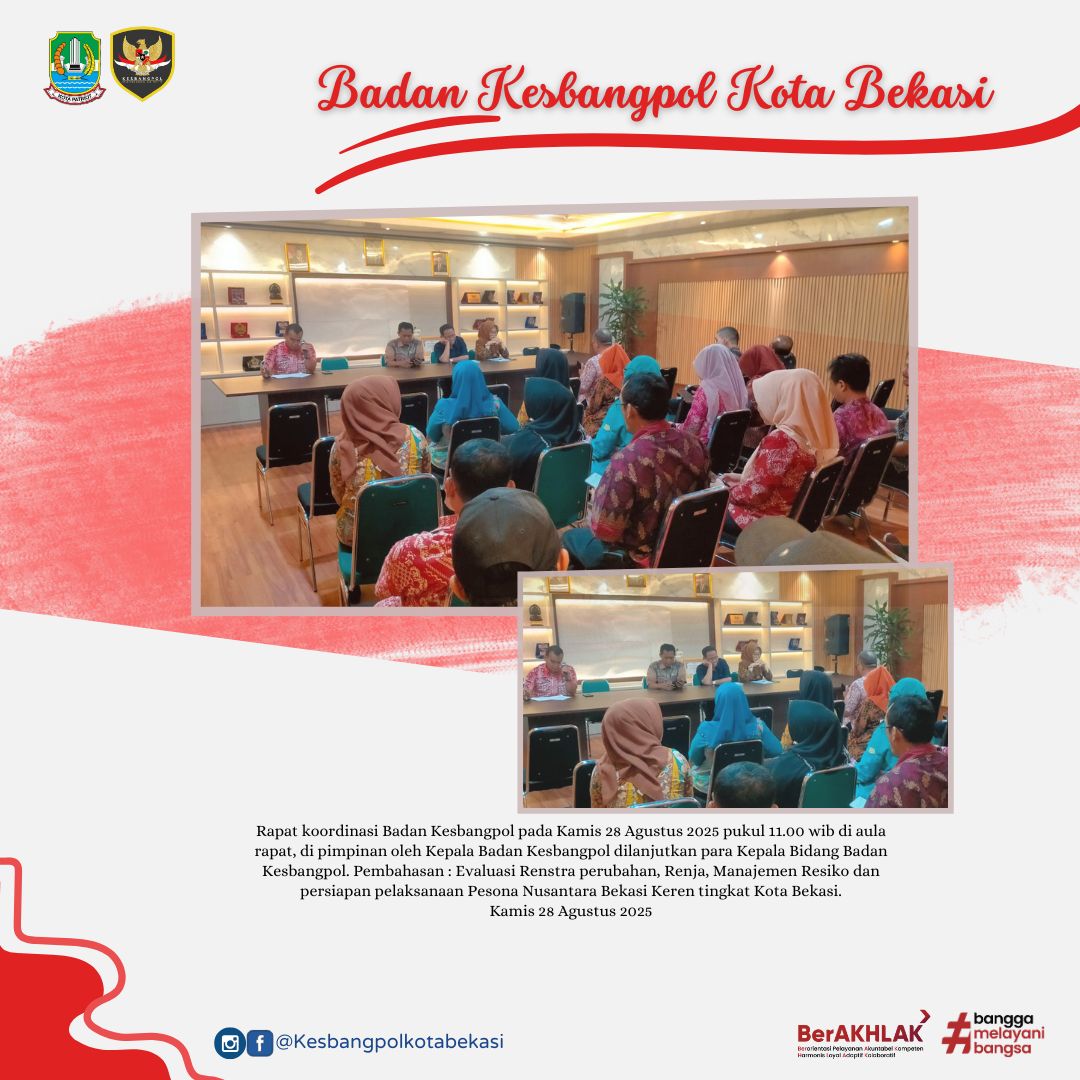 rapat koordinasi badan kesbangpol