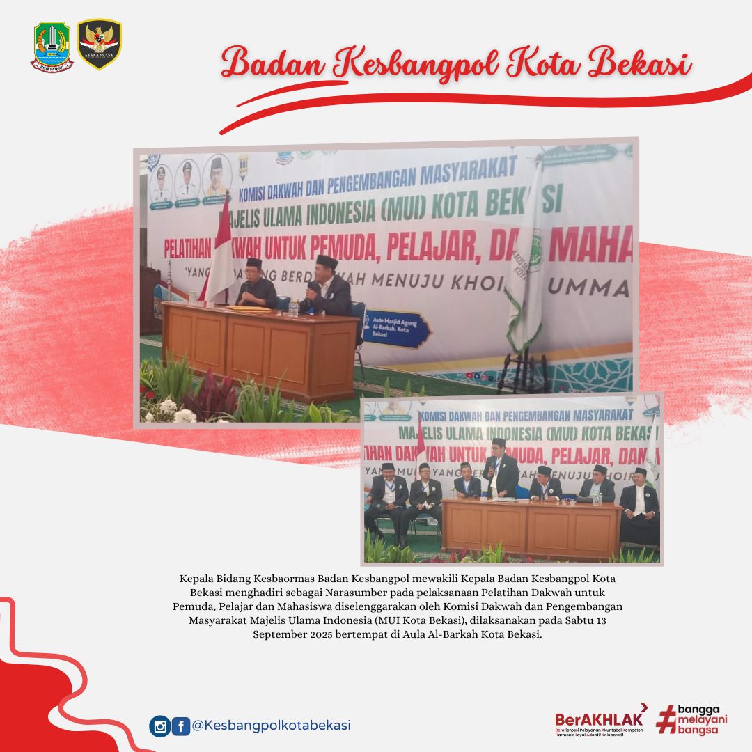 pelatihan dakwah untuk pemuda, pelajar dan mahasiswa diselenggarakan oleh komisi dakwah dan pengemba