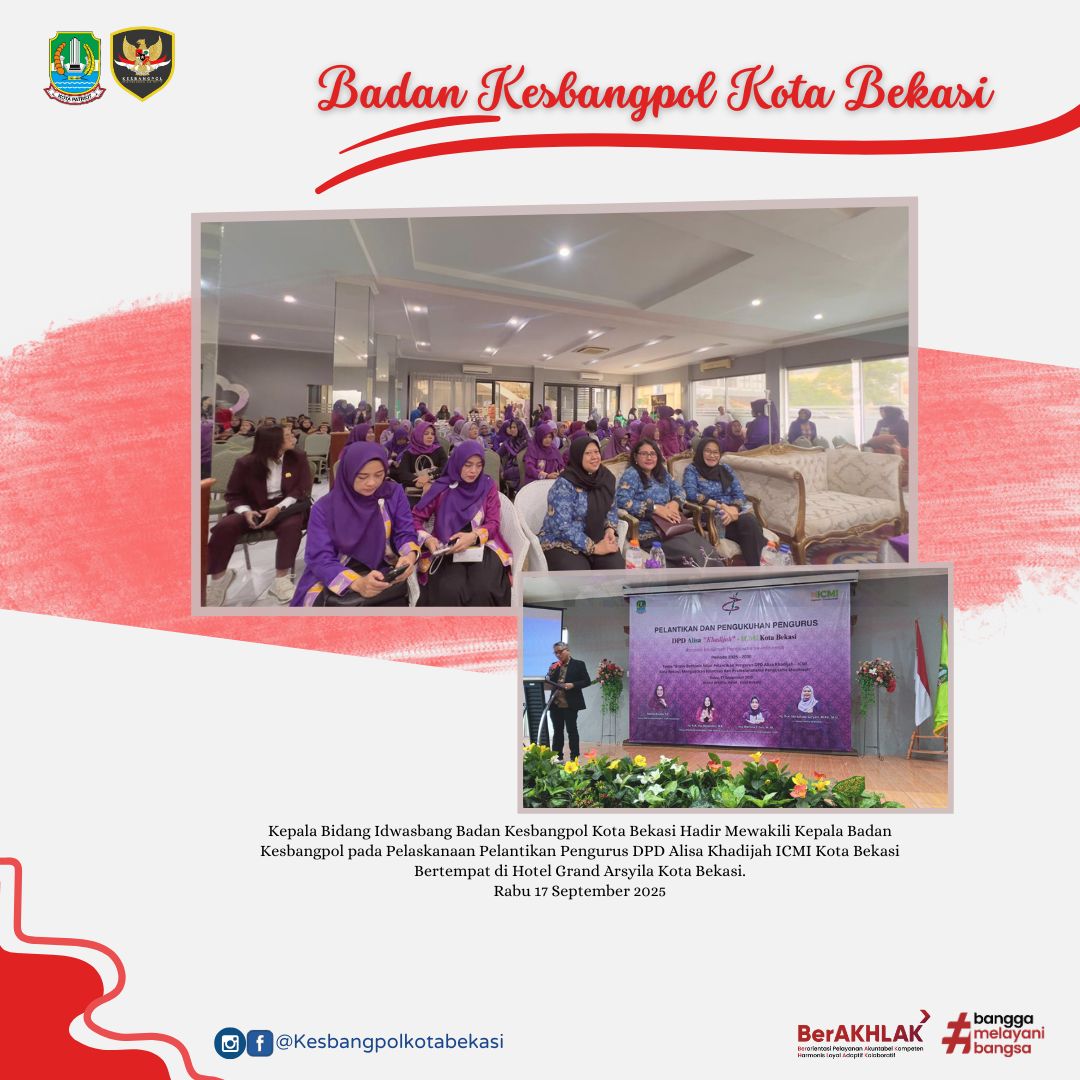 pelantikan pengurus dpd alisa khadijah icmi kota bekasi