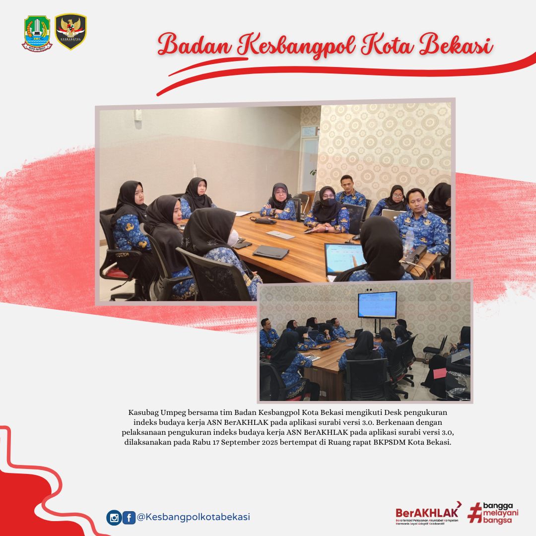 desk pengukuran indeks budaya kerja asn berakhlak pada aplikasi surabi versi 3.0