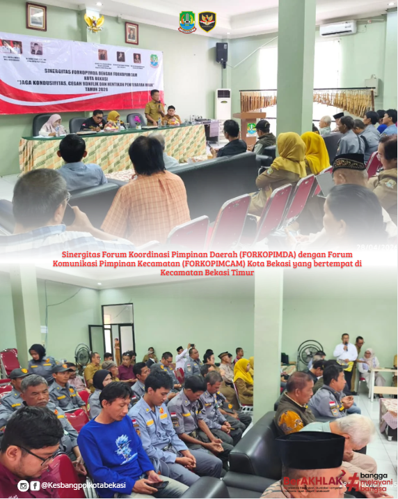 sinergitas forum koordinasi pimpinan daerah (forkopimda) dengan forum komunikasi pimpinan kecamatan