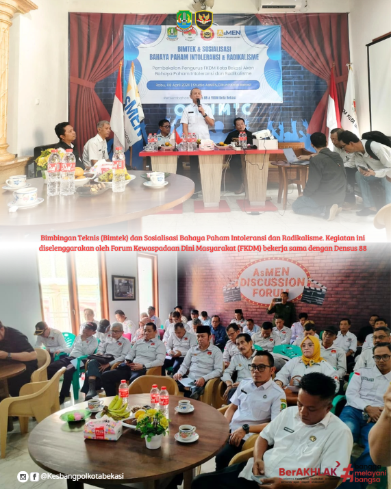 bimbingan teknis (bimtek) dan sosialisasi bahaya paham intoleransi dan radikalisme.