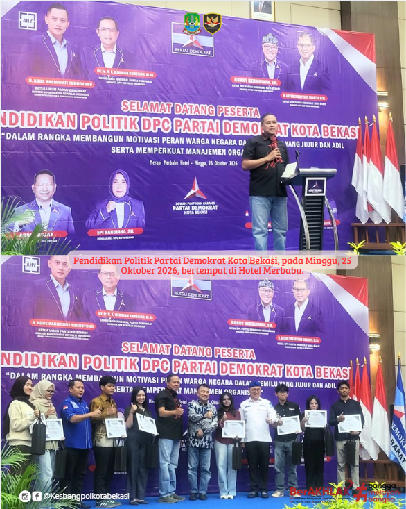 pendidikan politik partai demokrat kota bekasi