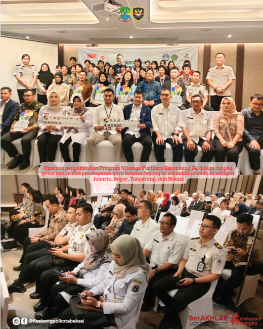 upacara penyambutan program nihongo partners gelombang 24