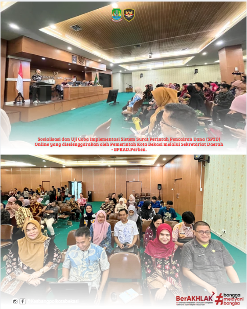 sosialisasi dan uji coba implementasi sistem surat perintah pencairan dana (sp2d) online