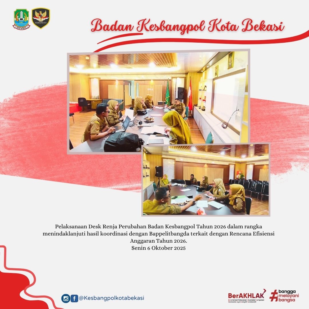 pelaksanaan desk renja perubahan badan kesbangpol tahun 2026
