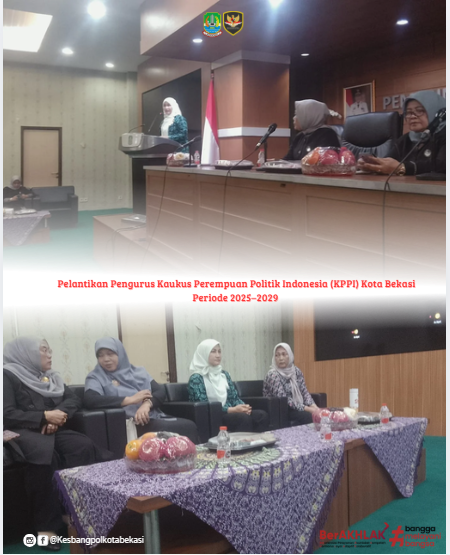 pelantikan pengurus kaukus perempuan politik indonesia (kppi) kota bekasi periode 2025–2029.
