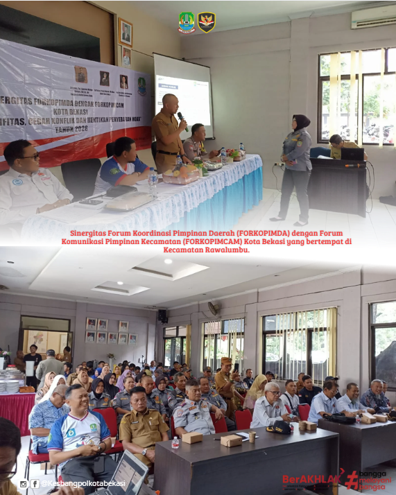 sinergitas forum koordinasi pimpinan daerah (forkopimda) dengan forum komunikasi pimpinan kecamatan