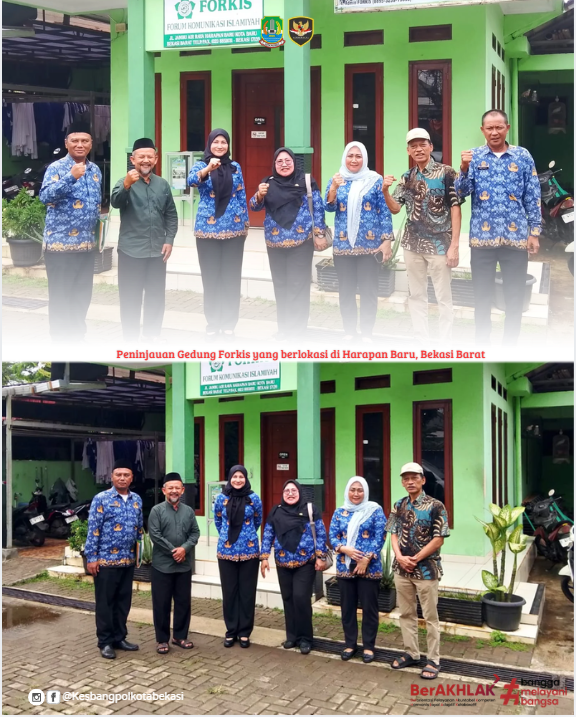 peninjauan gedung forkis yang berlokasi di harapan baru, bekasi barat.