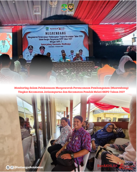 monitoring dalam pelaksanaan musyawarah perencanaan pembangunan (musrenbang) tingkat kecamatan jatis