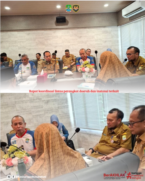 rapat koordinasi lintas perangkat daerah dan instansi terkait.