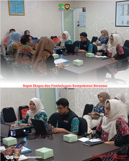 rapat ekspos dan pembahasan kesepakatan bersama yang diselenggarakan oleh bagian kerja sama sekretar