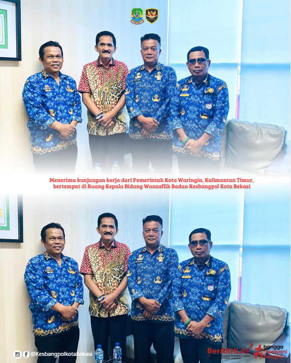 menerima kunjungan kerja dari pemerintah kota waringin