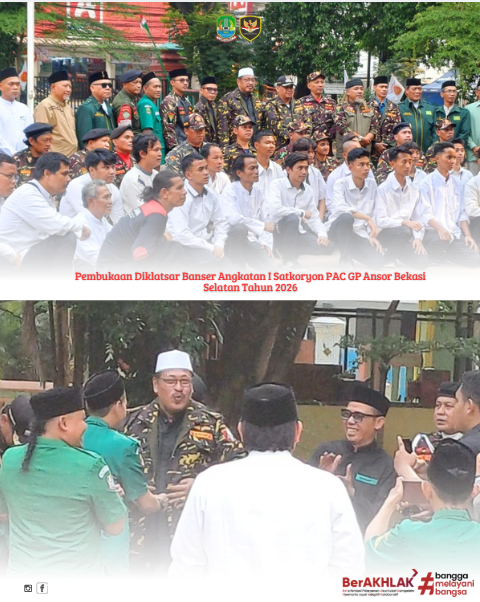 pembukaan diklatsar banser angkatan i satkoryon pac gp ansor bekasi selatan tahun 2026