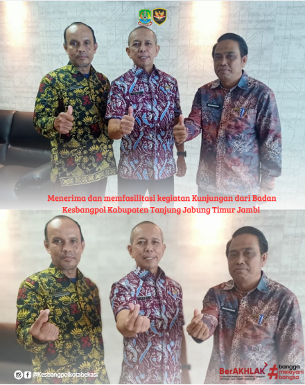 menerima dan memfasilitasi kegiatan kunjungan dari badan kesbangpol kabupaten tanjung jabung timur j