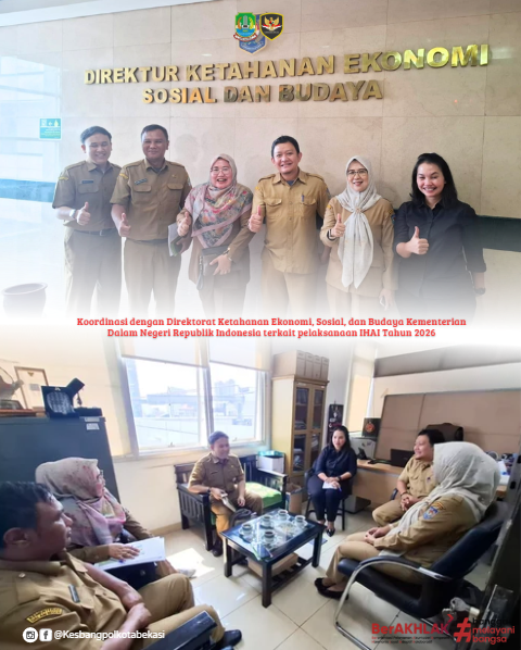 koordinasi dengan direktorat ketahanan ekonomi, sosial, dan budaya kementerian dalam negeri republik
