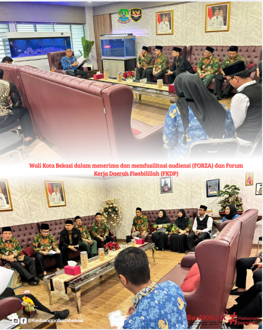 menerima dan memfasilitasi audiensi (forza) dan forum kerja daerah fisabilillah (fkdp), bertempat di